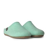 Zapatilla tipo zueco para mujer en fieltro reciclado - MONA-FR - MENTA - 38