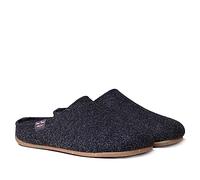 Zapatilla tipo zueco para mujer en fieltro reciclado - MONA-FR - NEGRE - 39