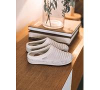 Zapatilla tipo zueco para mujer en fieltro y pelo sintético en Crudo | MALU-OD 38 CRUDO