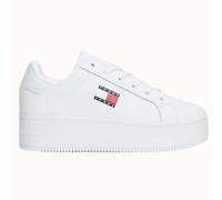 Tommy Jeans Sneaker con Suela Cupsole Mujer Flatform con Plataforma, Blanco (White), 41