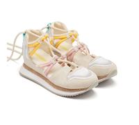 Zapatillas Abiertas Piel CUÑA Rafia Bridport