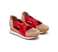 Zapatillas Abiertas Piel CUÑA Rafia Darlington