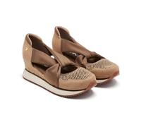 Zapatillas Abiertas Piel CUÑA Rafia Darlington