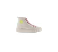 Zapatillas Abotinadas De Lona Victoria Abril Con Detalles Flúor Y Suela Gruesa MKP