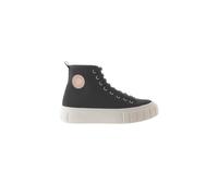 Zapatillas Abotinadas De Lona Victoria Abril Con Parche De Goma Y Suela Gruesa MKP