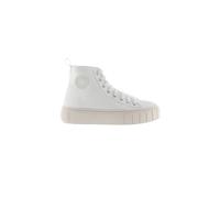 Zapatillas Abotinadas De Lona Victoria Abril Con Sello De Goma Y Suela Gruesa MKP