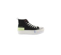 Zapatillas Abotinadas De Lona Victoria Tribu Doble Con Piezas Retro De Color Y Suela Dentada MKP
