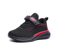 Zapatillas acolchadas para niños, a la moda, transpirables, suela suave, para correr, escuela, atletismo, caminar, parque, Red, 39 1/3 EU