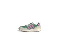 adidas Run 60s 4.0 Shoes, Zapatos Mujer, Semi Court Green/Bliss Pink/Warm Vanilla, 37 1/3 EU