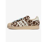 Zapatillas adidas Women's Superstar II "Giraffe" Marrón cuero - Animal Print