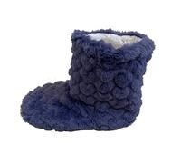 Zapatillas altas cálidas para mujer y hombre, botas de casa de invierno, botas de cabaña de felpa, zapatillas de invierno unisex, cómodas y cómodas, para interiores y exteriores, Marine2, 43 EU