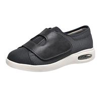 Zapatillas Ancho Especial, Zapatos preventivos de Salud Extra Anchos Zapatos ortopédicos cómodos para Ancianos Zapatos Ortopédicos Fascitis Plantar,Gris,48 EU