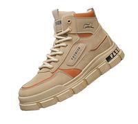 Zapatillas antideslizantes para hombre, de alta gama, con plantilla acolchada suave, de seguridad, puntera ancha, cómodas, para senderismo, senderismo, senderismo, senderismo, mochileros, a prueba de