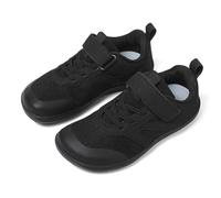 Zapatillas antideslizantes para niñas, de malla arcoíris, transpirables, ligeras, antideslizantes, para playa, deportes acuáticos, verano, natación, gimnasio, zapatos planos, Black, 37 1/3 EU