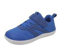 Zapatillas antideslizantes para niñas, de malla arcoíris, transpirables, ligeras, antideslizantes, para playa, deportes acuáticos, verano, natación, gimnasio, zapatos planos, Blue, 27 EU