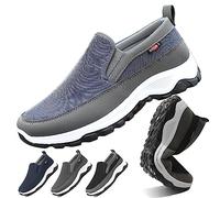 Zapatillas Asupwell CNA, Hombres Zapatos Ortopédicos, Ligeros Sin Cordones para Caminar