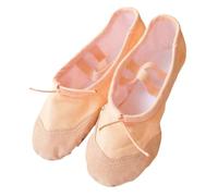 Zapatillas Ballet Niña 1Pair Adult Kid Ballet Shoes Canvas Soft Sole Ballerina Dance Slippers Children Practise Woman Shoe(Beige,40)