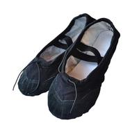 Zapatillas Ballet Niña 1Pair Adult Kid Ballet Shoes Canvas Soft Sole Ballerina Dance Slippers Children Practise Woman Shoe(Black,35)