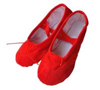 Zapatillas Ballet Niña 1Pair Adult Kid Ballet Shoes Canvas Soft Sole Ballerina Dance Slippers Children Practise Woman Shoe(Red,39)