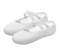 Zapatillas Ballet Niña 1Pair Ballet Shoes Canvas Soft Sole Ballerina Dance Slippers Children Practise Woman Girls(White,29)
