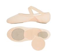 Zapatillas Ballet Niña Ballet Dance Shoes Split Sole Slippers For Girls Kids Breathable Ballerina Flats(Light Pink,43)