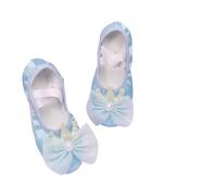 Zapatillas Ballet Niña Ballet Flats Crown Bow Shoes For Women Girl Children's Sneaker Adult Standard Woman Dance Pink Blue(Blue,31)