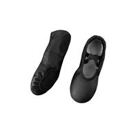 Zapatillas Ballet Niña Ballet Leather Shoes Girl Flat Dance Professional Soft Split-Sole Ballerina Slipper Toddler Boys Yoga Training Shoe(Black,38)