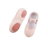 Zapatillas Ballet Niña Ballet Leather Shoes Girl Flat Dance Professional Soft Split-Sole Ballerina Slipper Toddler Boys Yoga Training Shoe(Light Pink,35)