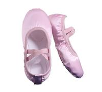 Zapatillas Ballet Niña Ballet Shoes Breathable Satin Canvas Soft Sole Dance Girls Woman Ballerina Yoga Gym Children(Pink,25)