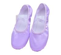 Zapatillas Ballet Niña Ballet Shoes Breathable Satin Canvas Soft Sole Dance Girls Woman Ballerina Yoga Gym Children(Purple,27)