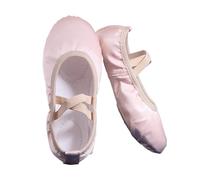 Zapatillas Ballet Niña Ballet Shoes Breathable Satin Canvas Soft Sole Dance Girls Woman Ballerina Yoga Gym Children(Apricot,29)