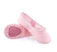 Zapatillas Ballet Niña Ballet Shoes Canvas For Girls Dance Slippers Split Sole Gymnastics Skate Yoga Dancing Kids Ballerina Professional(Pink,36)
