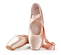 Zapatillas Ballet Niña Ballet Shoes, Children's and Adult Pointed, Professional Ribbon, Women's Unprinted Sports(35)