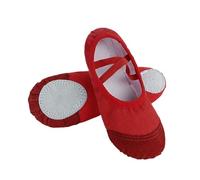 Zapatillas Ballet Niña Ballet Shoes Dance Shoe Canvas Slippers Flats Kids Adult Soft Sole Ballerina Girls Women(Red,40)