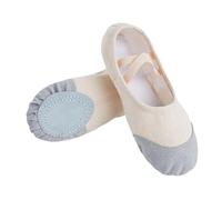 Zapatillas Ballet Niña Ballet Shoes Dance Shoe Canvas Slippers Flats Kids Adult Soft Sole Ballerina Girls Women(Skin,25)