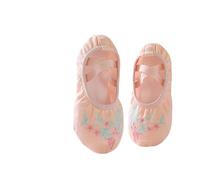 Zapatillas Ballet Niña Ballet Shoes Embroider Kids Dance Slippers Split Sole Gymnastics Dancing Pink Classical(Flesh-1,36)
