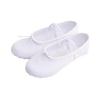 Zapatillas Ballet Niña Ballet Shoes Girls Dance Slippers Sole Divided Gymnastics Yoga Canvas Children Adult Ballerina(White,43(25cm))