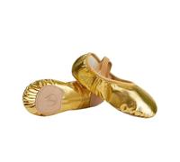 Zapatillas Ballet Niña Ballet Shoes Gold Silver Soft Sole Dance Slippers Children Perform Practise Ballerina Woman Gymnastics(Gold,38)