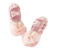 Zapatillas Ballet Niña Ballet Shoes Soft Leather Sole Slipper Body Rhyme China Dance Flats Ballerina Dress Up Princess Little Toddler Girl Butterfly(Pink,22)