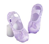 Zapatillas Ballet Niña Ballet Shoes Soft Leather Sole Slipper Body Rhyme China Dance Flats Ballerina Dress Up Princess Little Toddler Girl Butterfly(Purple,22)