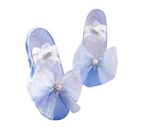 Zapatillas Ballet Niña Ballet Shoes Soft Leather Sole Slipper Body Rhyme China Dance Flats Ballerina Dress Up Princess Little Toddler Girl Butterfly(Blue,31)