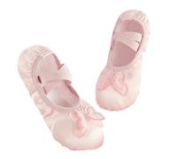 Zapatillas Ballet Niña Ballet Shoes Soft Leather Sole Slipper Body Rhyme China Dance Flats Ballerina Dress Up Princess Little Toddler Girl Butterfly(Pink Butterfly,38)