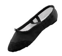 Zapatillas Ballet Zapatillas de Lona con Punta Baile for niñas, Zapatillas Ballet Suela Dividida, for Gimnasia, Patinaje, Yoga, práctica Diaria, Bailarinas para el Rendimiento(Black,40)
