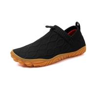 Zapatillas Barefoot, para Correr y Uso Casual, adecuadas para Hombre y Mujer, de diseño Minimalista, Ideales para Correr y Fitness, Transpirables, Antideslizantes y Ligeras Negro 46 EU