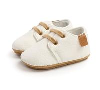 Zapatillas Bebé Primeros Pasos Unisex Transpirables Cómodas Ligeras Informales Uso Diario Niños Niñas (Beige, 12-18 Months)