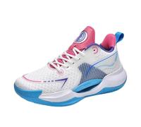 Zapatillas blancas para mujer, color rosa, para adultos, niños, verano, cemento, competición, prácticas, deportivas, gimnasio, zapatillas deportivas, Red, 36.5 EU