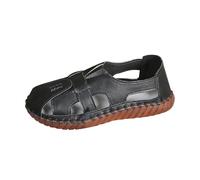 Zapatillas blancas para mujer, mocasines de punta puntiaguda, cómodos zapatos de trabajo de gamuza sintética, bonitos mocasines de centavo, zapatos planos de ballet, Black, 39.5 EU