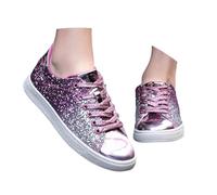 Zapatillas Brillantes Mujer Deportivas Mujer Zapatos Comodos Vestir Otoño Terciopelo para Plantillas Tenis Antideslizantes Abotinadas Marrón Chocolate Fascitis Plantar Beige Trabajar Rojas Blancas