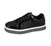 Zapatillas Brillantes Mujer Zapatillas Plataforma Vestir Sneakers Tenis Memory Foam Zapatos Dorados con Azules para Fiesta Retro Negras Ligeras Otoño Estrella 38 Rosas Rojas De Cordones Rojos Novia