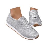 Zapatillas Brillantes Mujer Zapatos Vintage Mujer Anchas Elegantes Vestir Tacones Deportivas Abotinadas Sneakers Rojas Beige Dorados Dama Ajustables Blancas De Plataforma Fiesta 49 Marron Blancos